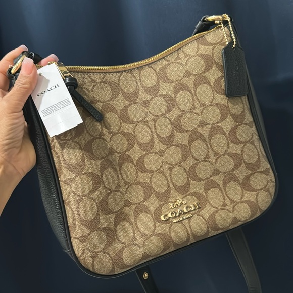 🤎COACH C1649 Ellie File Bag Signature Shoulder bag - Picture 1 of 13